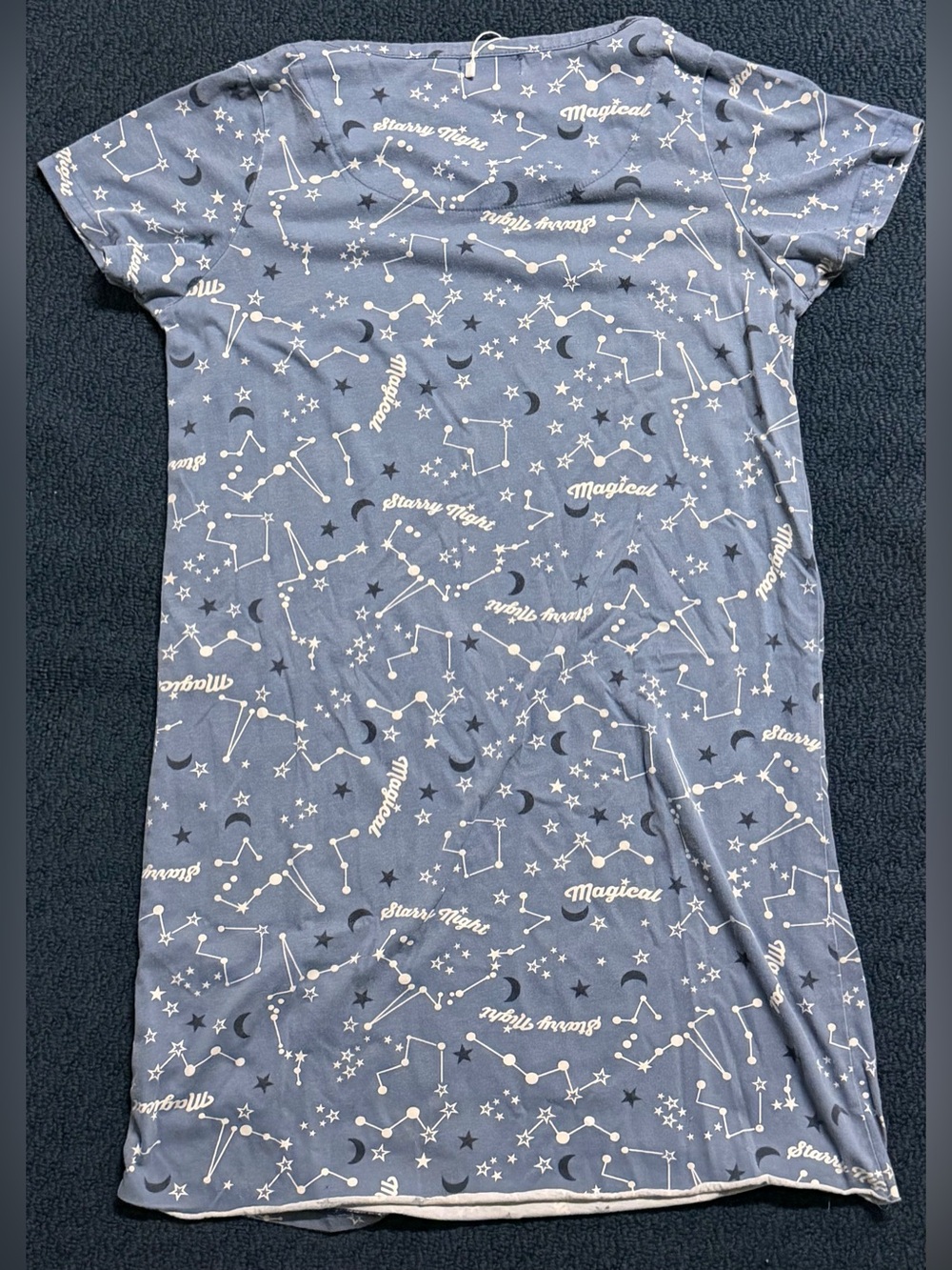 Starry Night Constellation Sleep Shirt - Blue - Picture 2 of 3